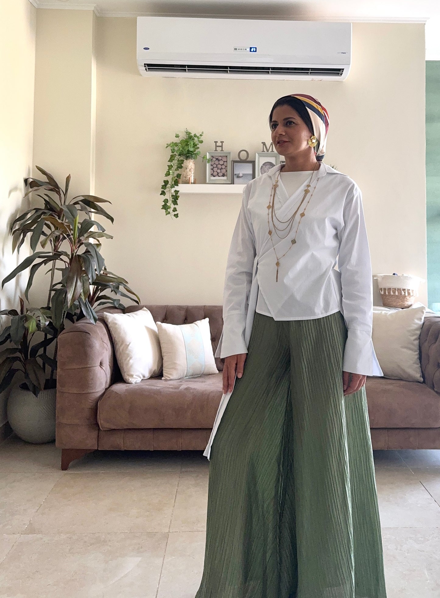 Pleated Wide Pants