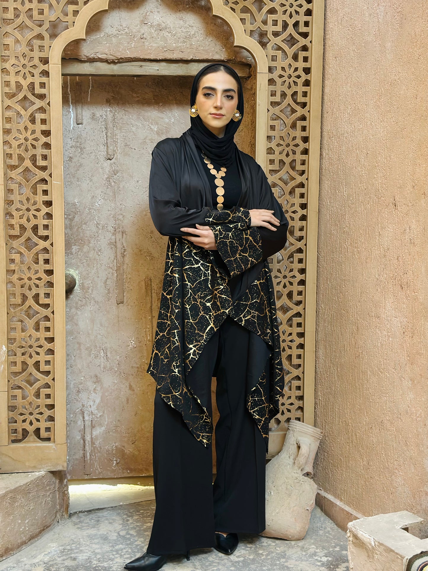 Flowy Cardigan - Metallic