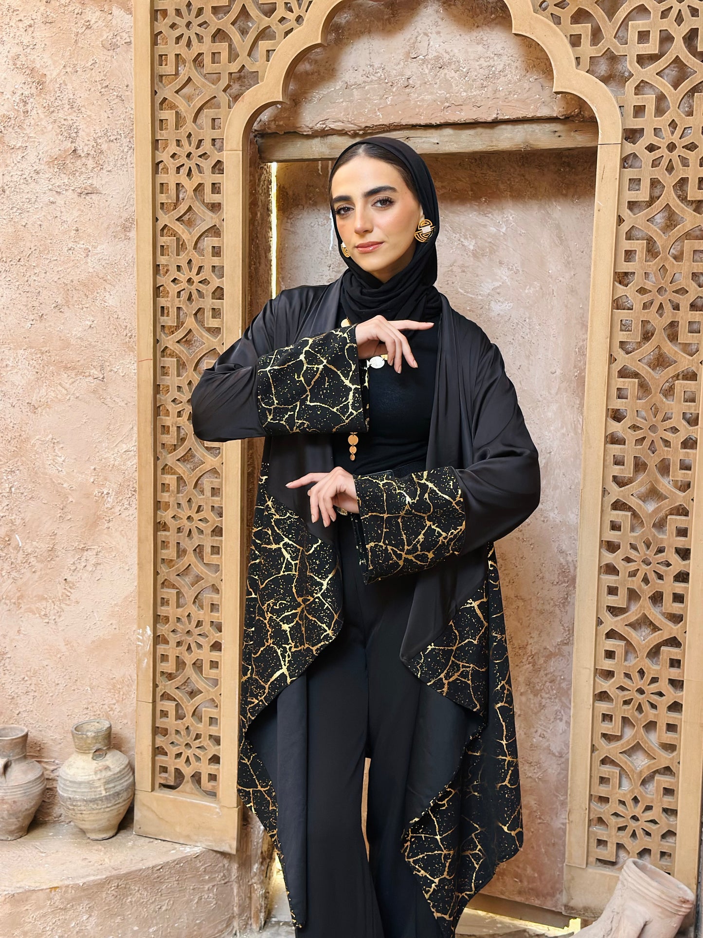 Flowy Cardigan - Metallic