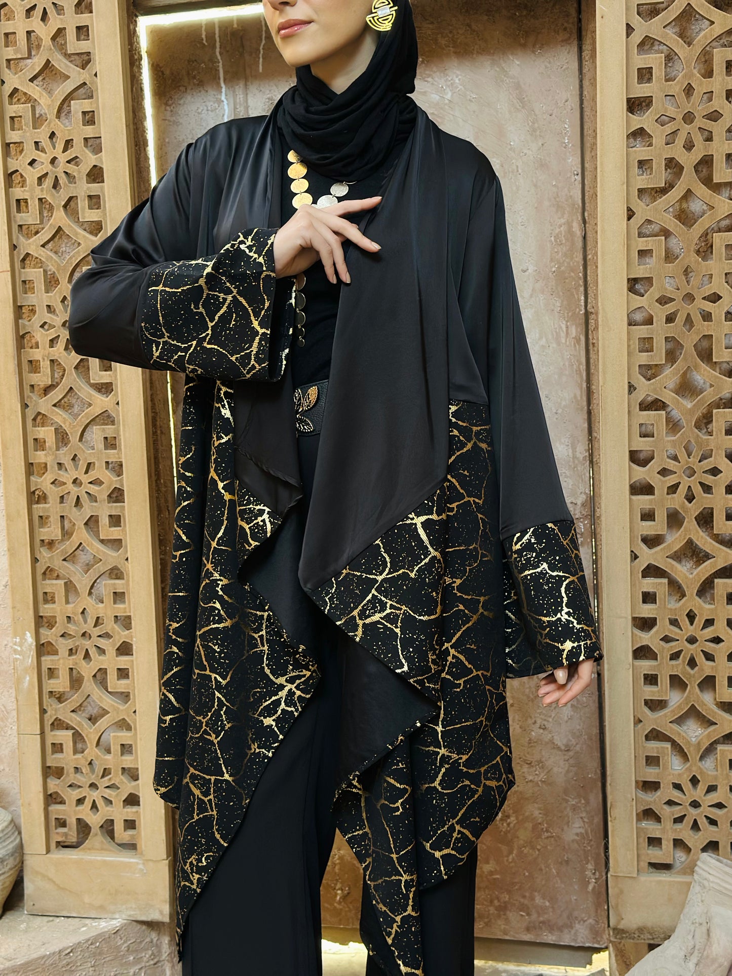 Flowy Cardigan - Metallic