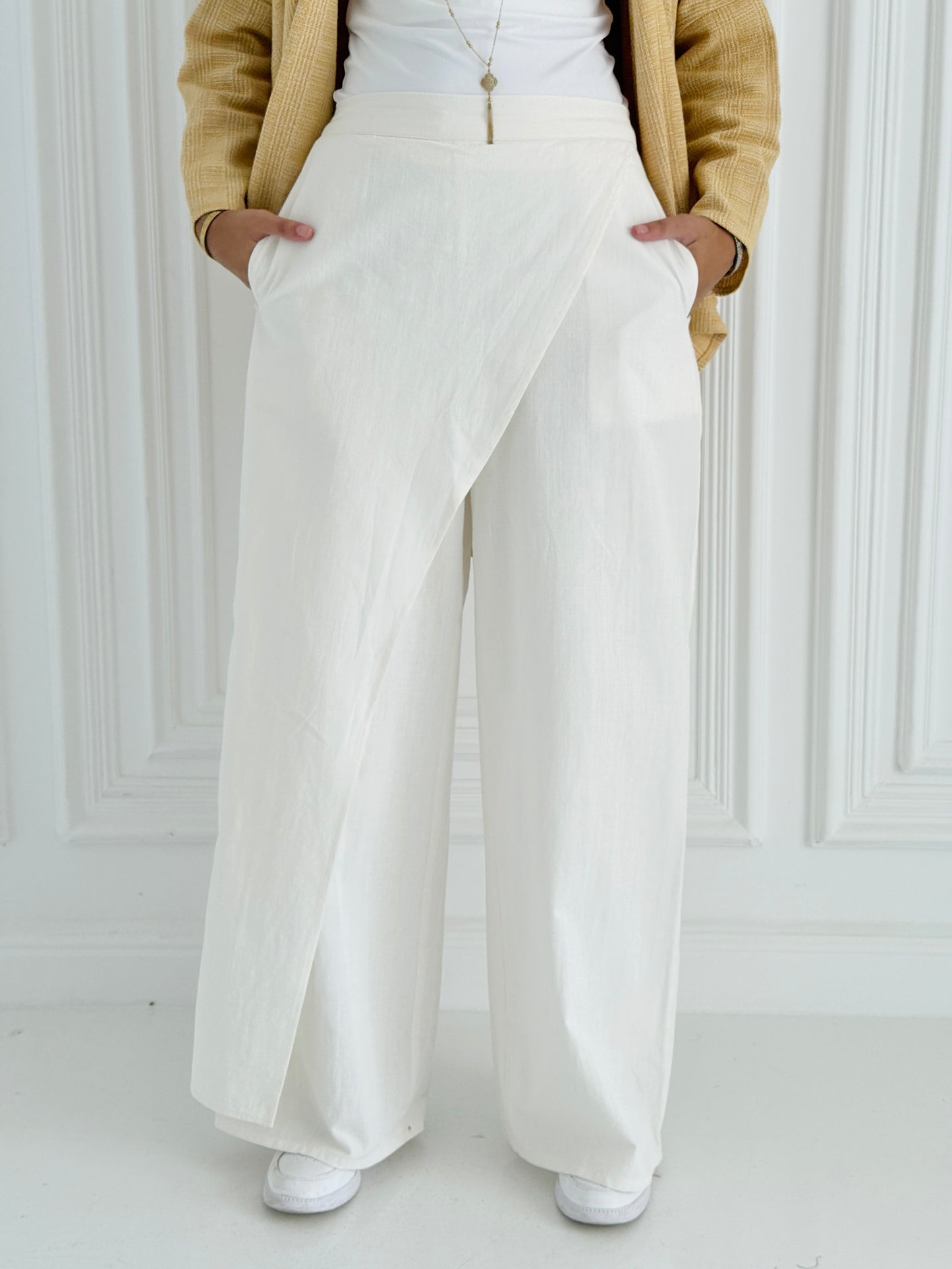 Skirt Pant - White