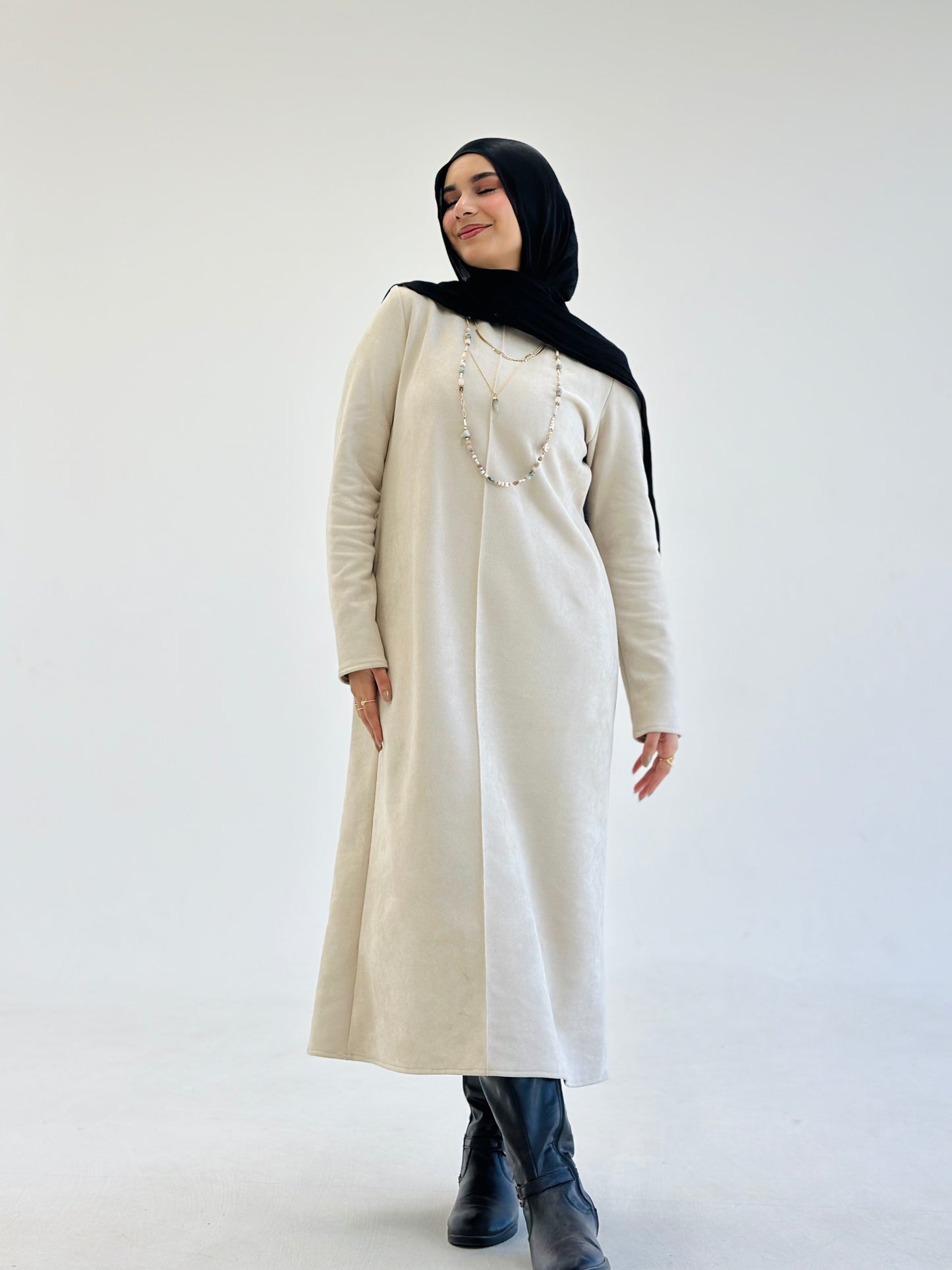 Basic Dress - Beige