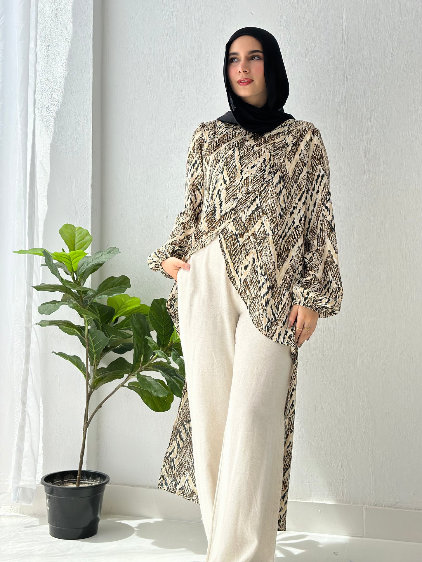 Linen Pants - Beige