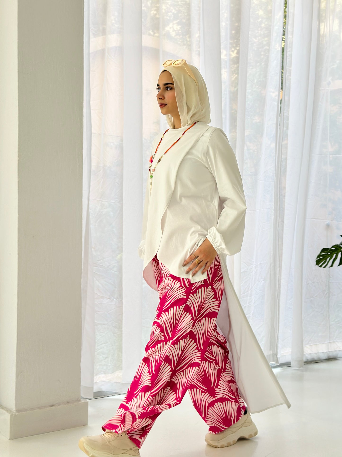 Lotus Printed Pants