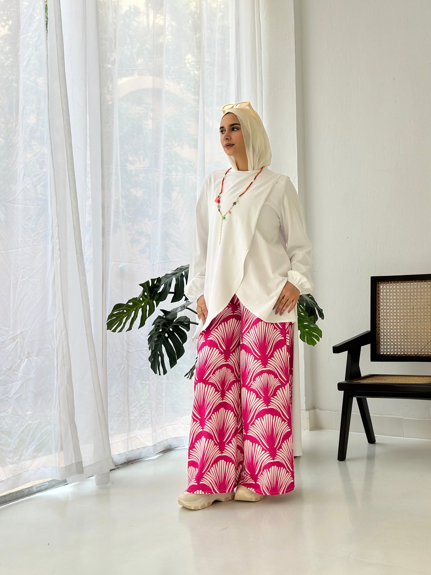 Lotus Printed Pants