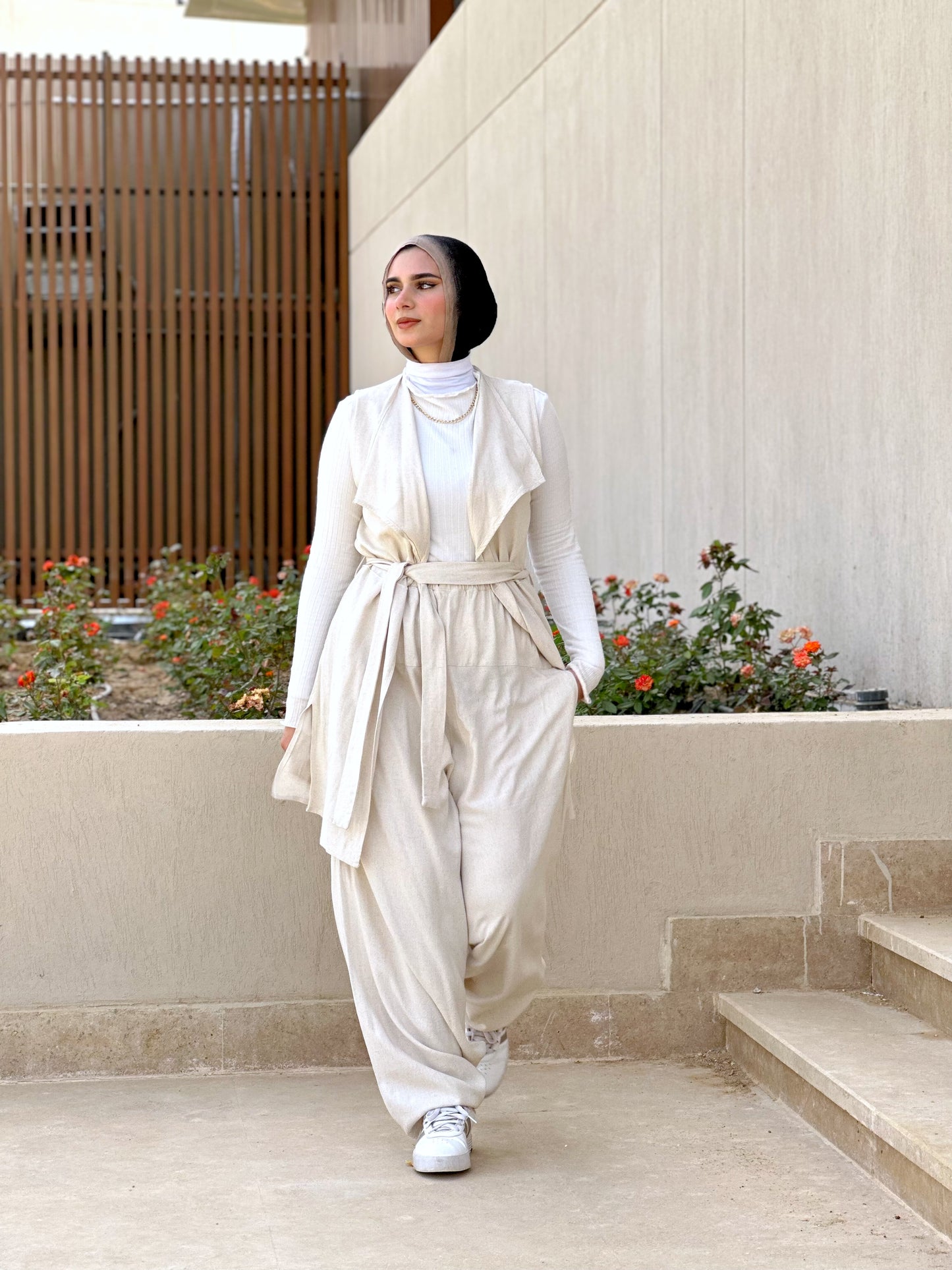 Sherwal Pants - Beige