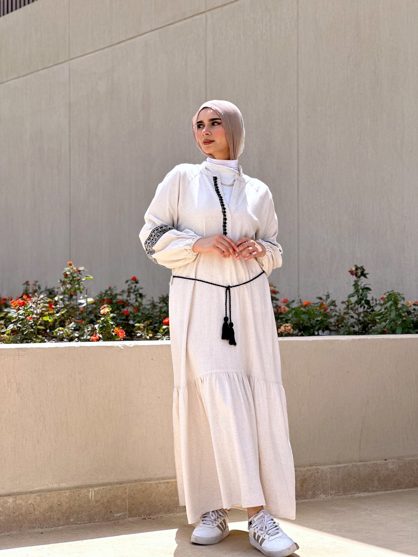 Linen Dress - Beige