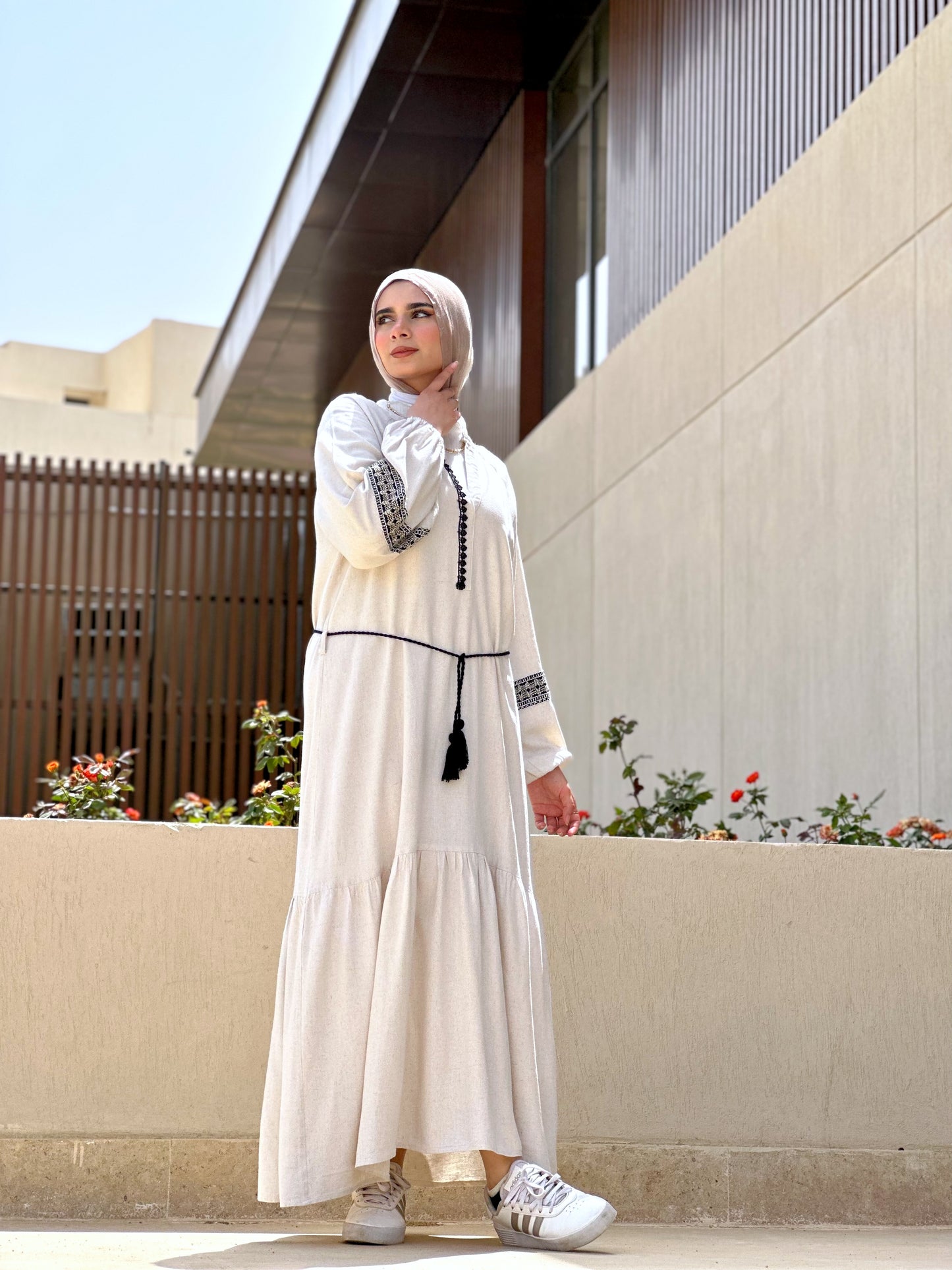 Linen Dress - Beige
