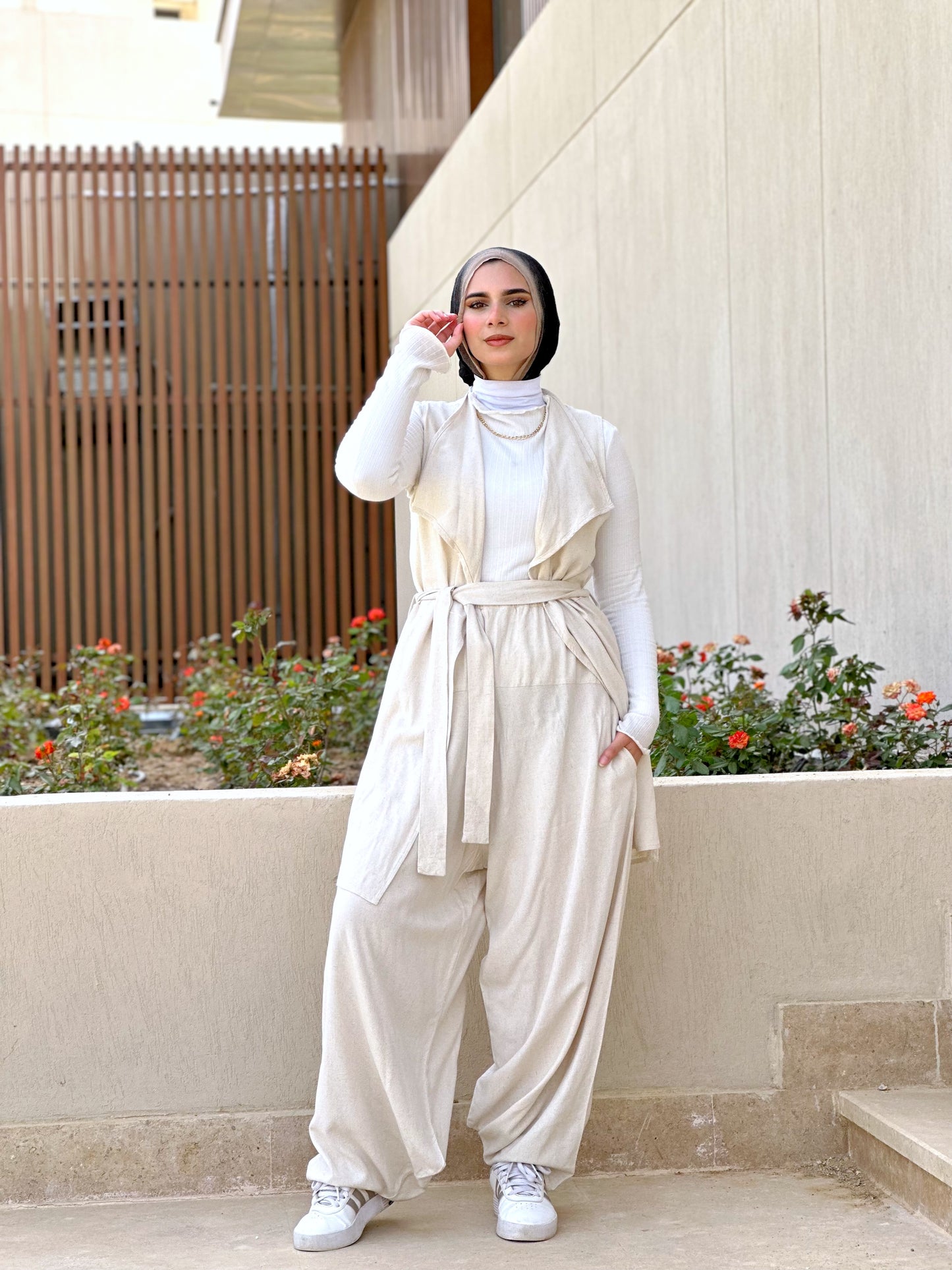 Sherwal Pants - Beige