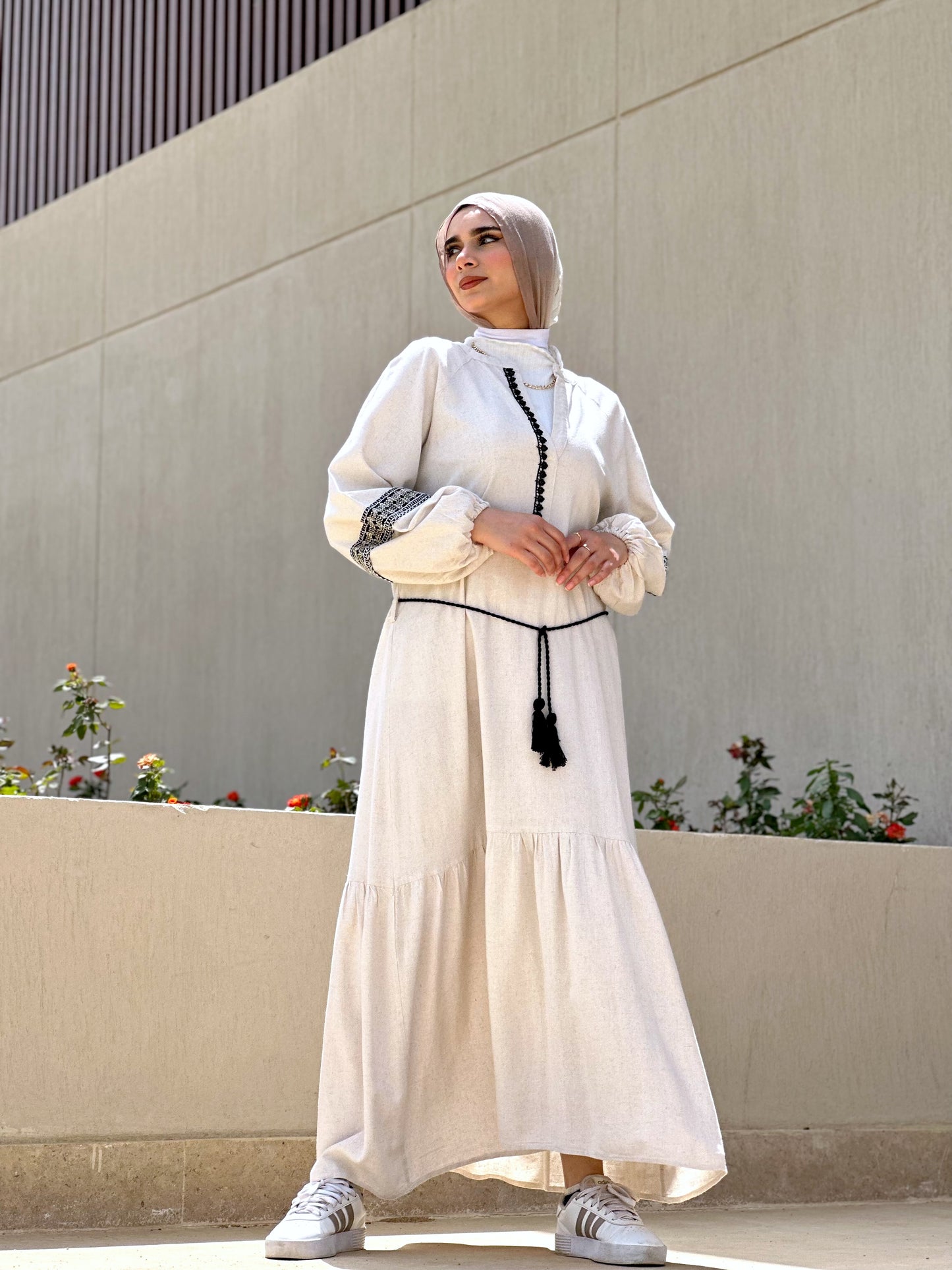 Linen Dress - Beige