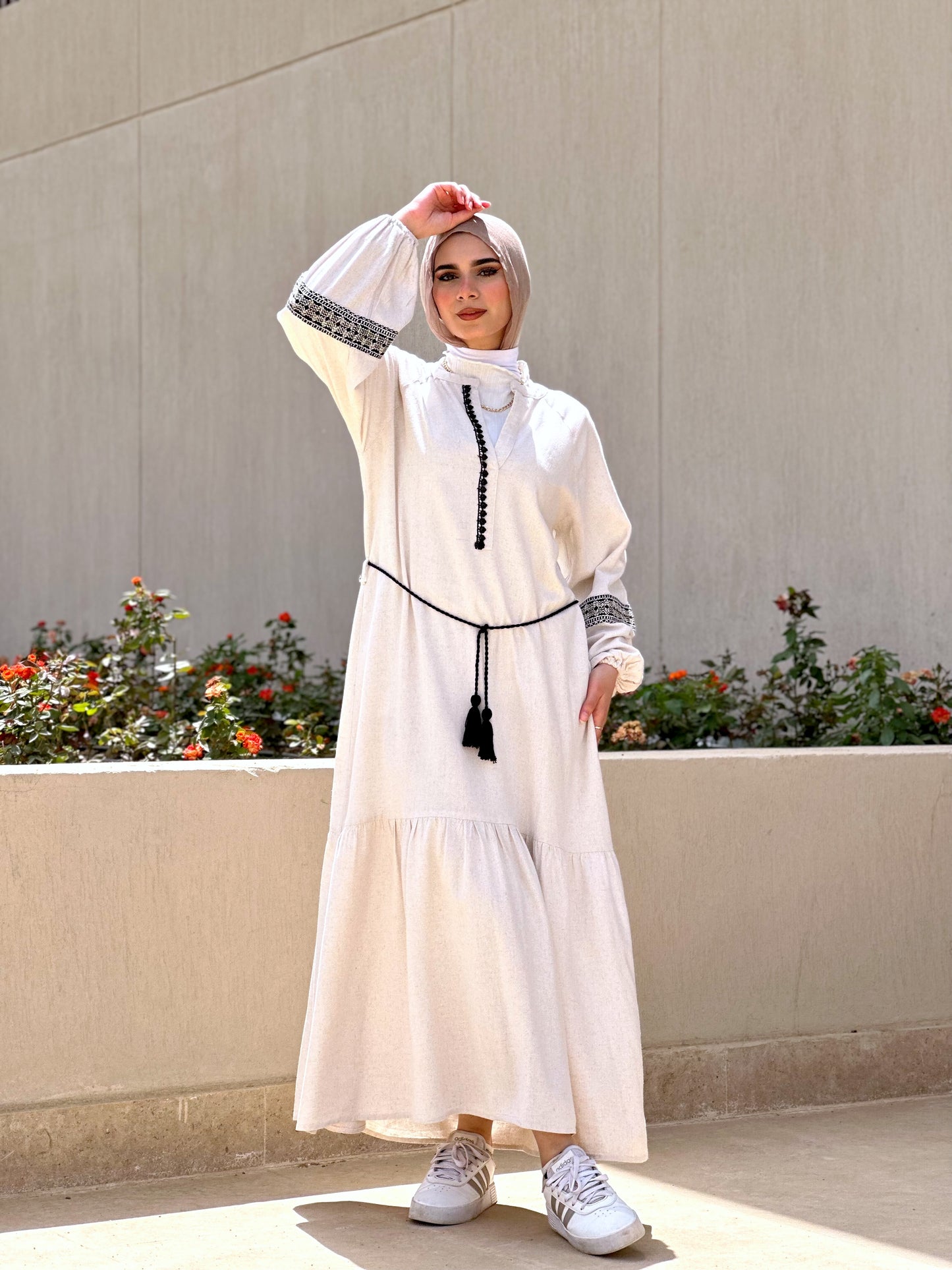 Linen Dress - Beige