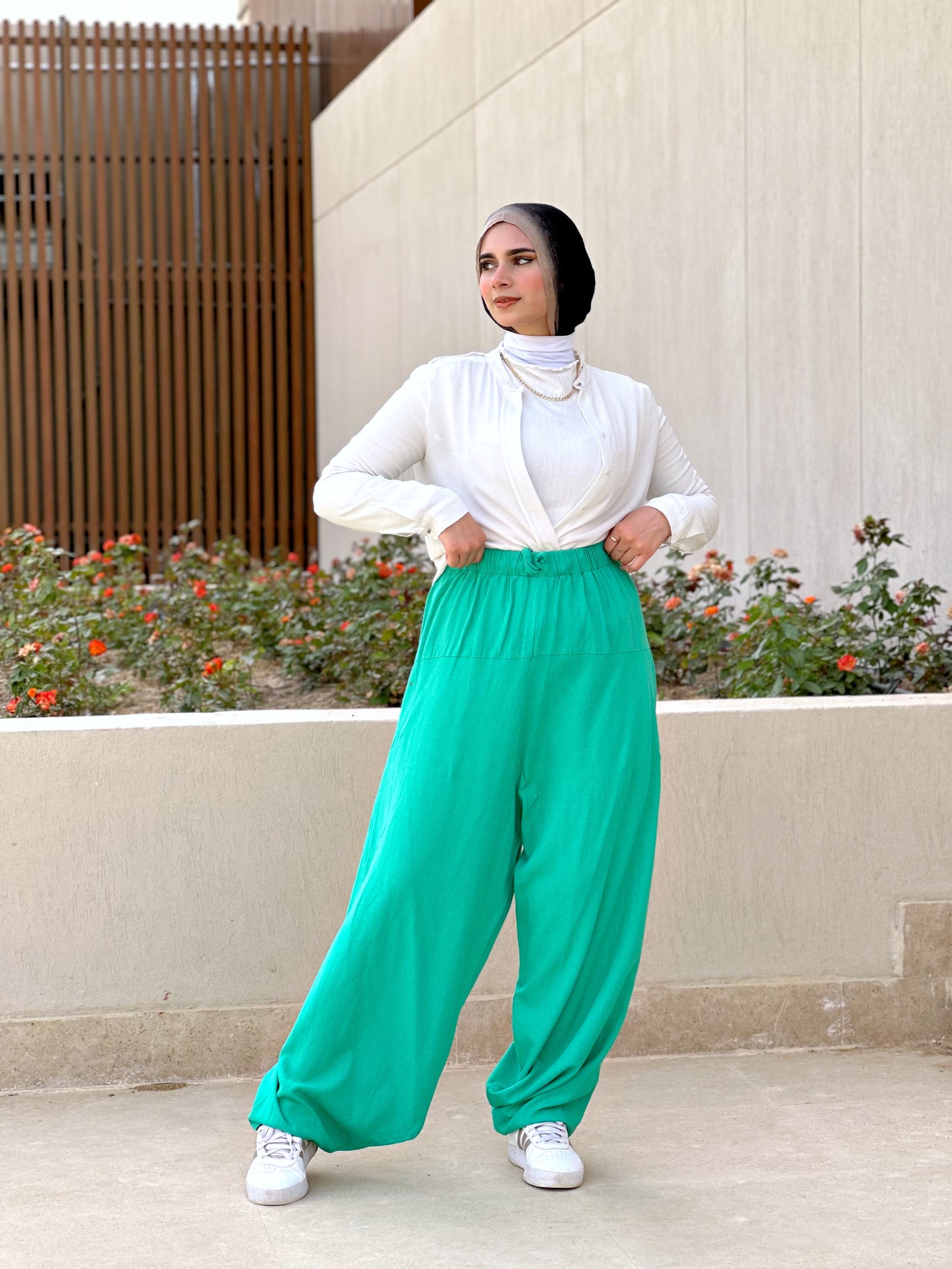 Sherwal Pants - Green