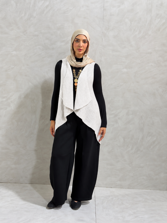 Knit Flow Vest - off White