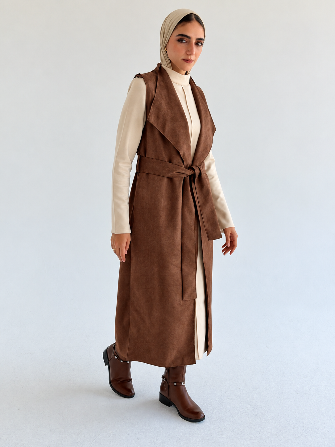 Vest - Brown