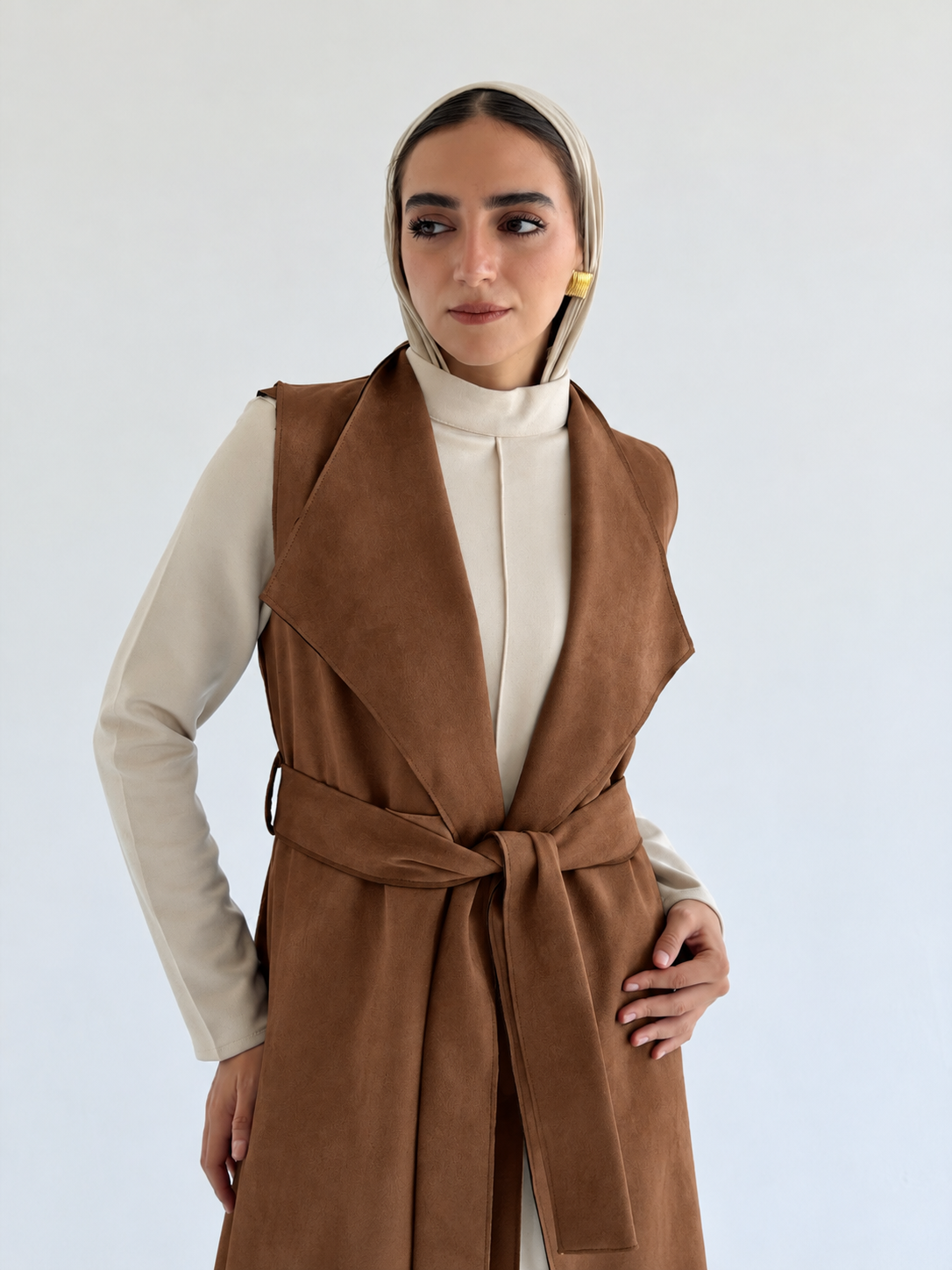 Vest - Brown