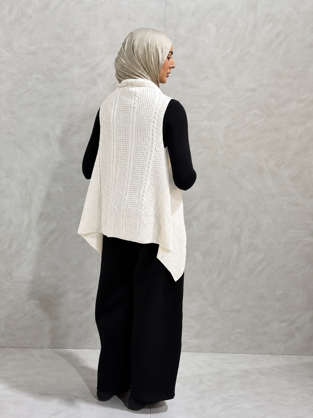 Knit Flow Vest - off White