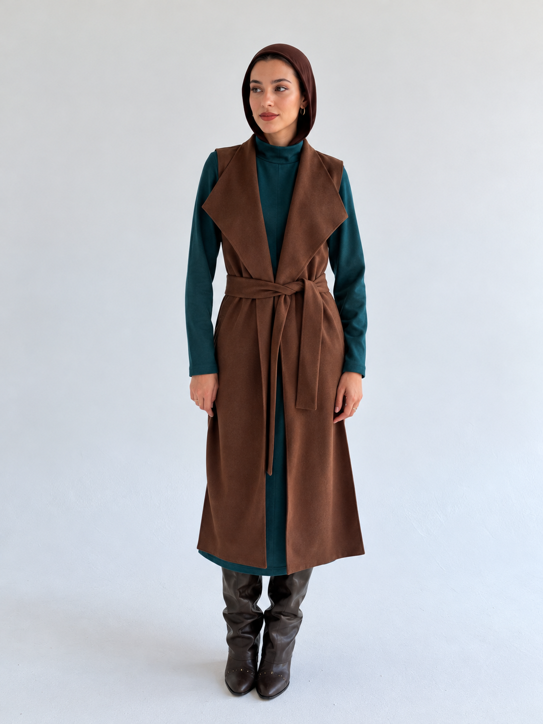 Vest - Brown