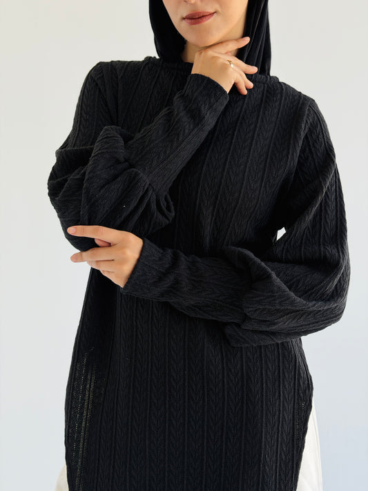 Braided Knit - Black