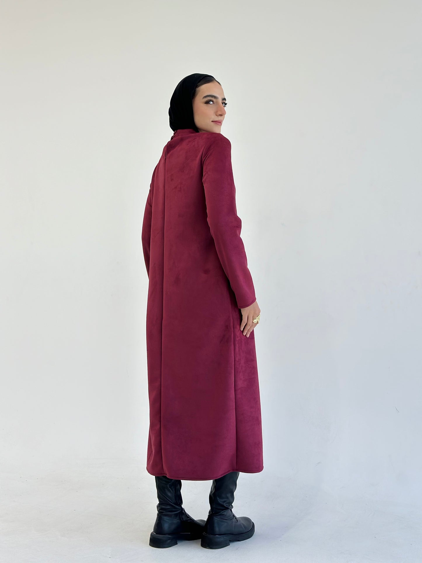 Basic Dress - Burgandy