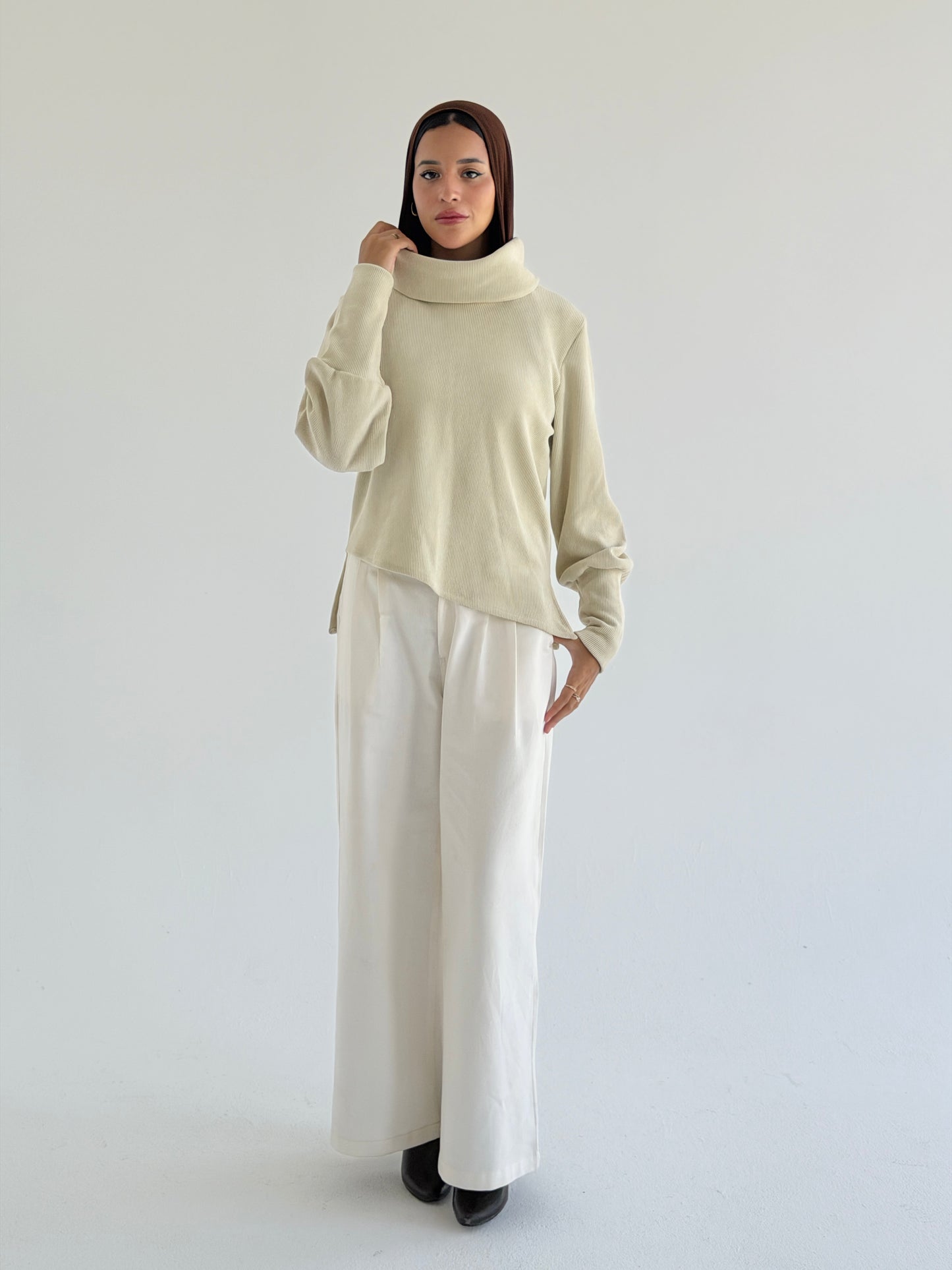 Wide Leg Pants - White