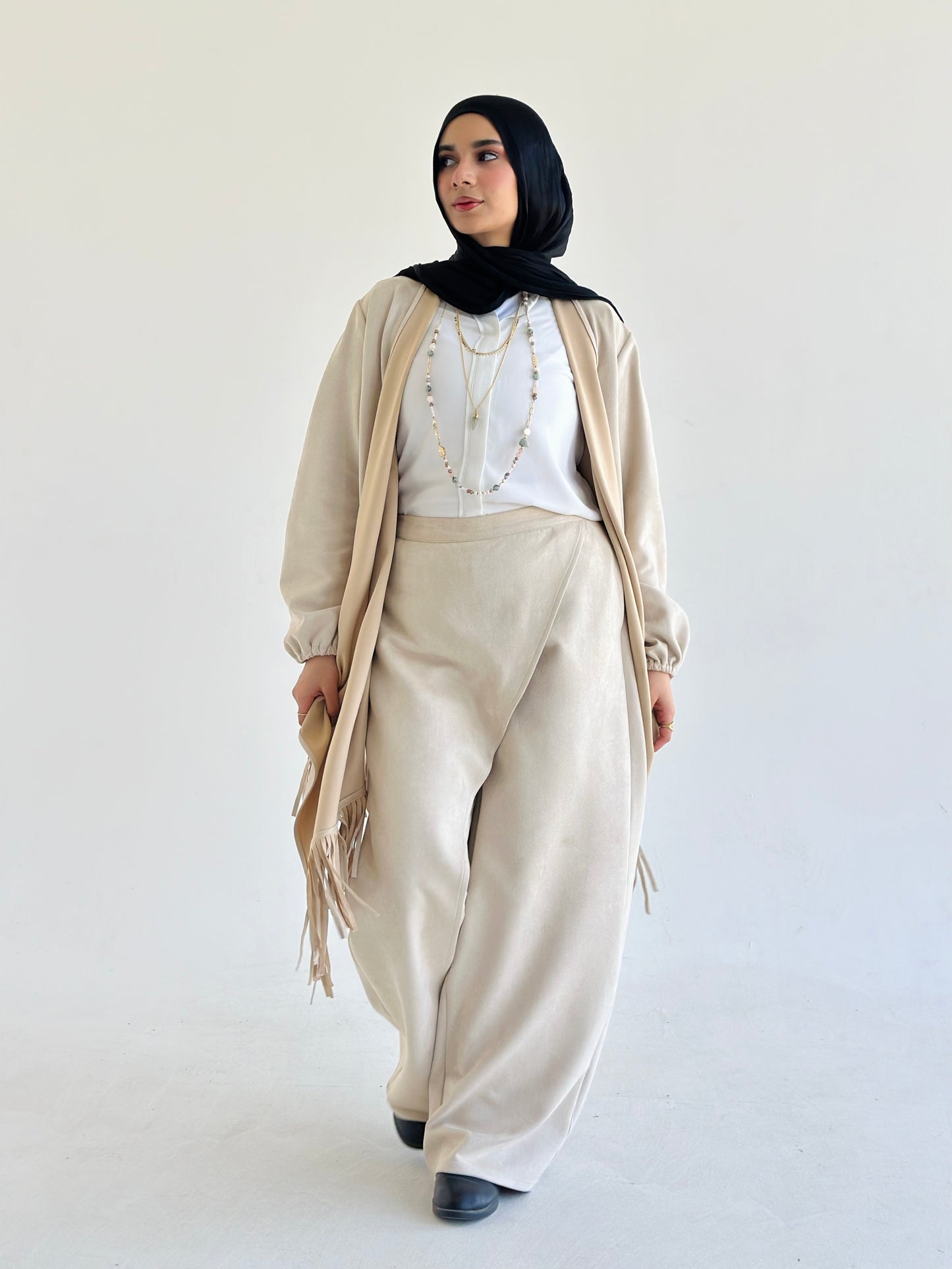 Skirt Pant - Beige