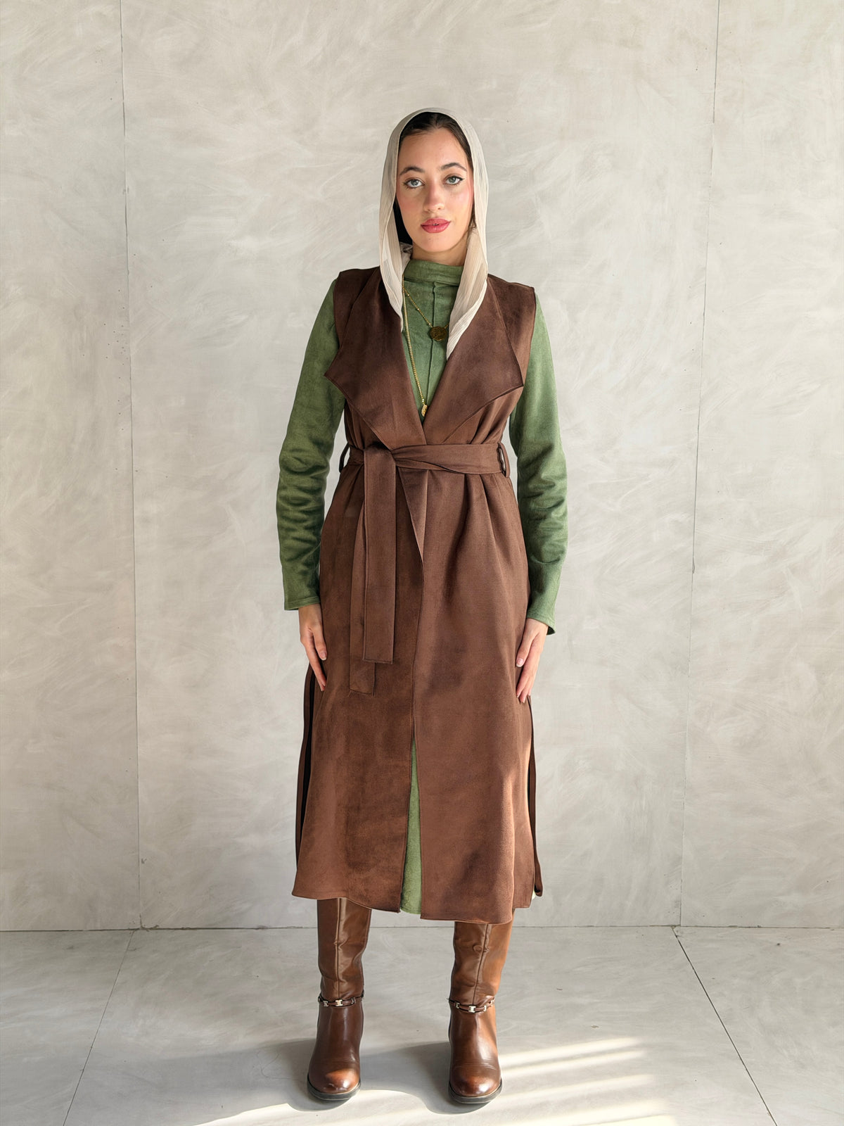 Vest - Brown