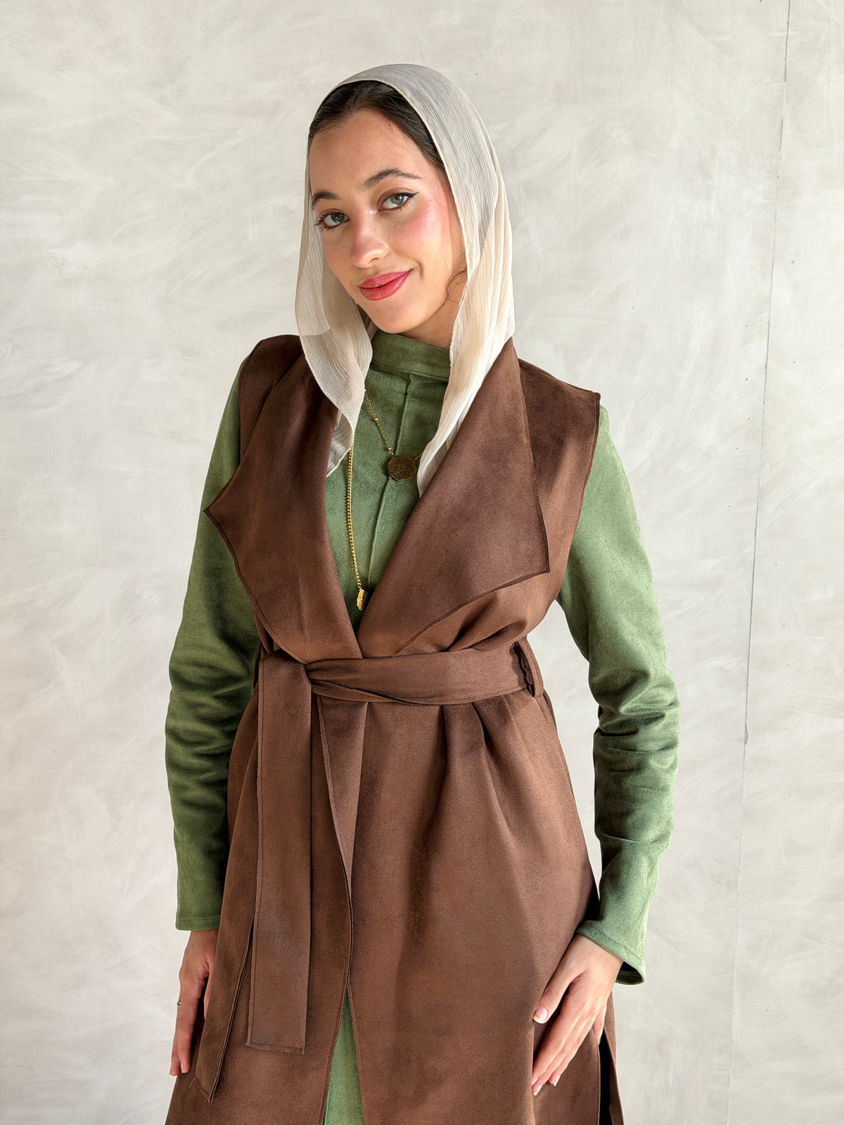 Vest - Brown