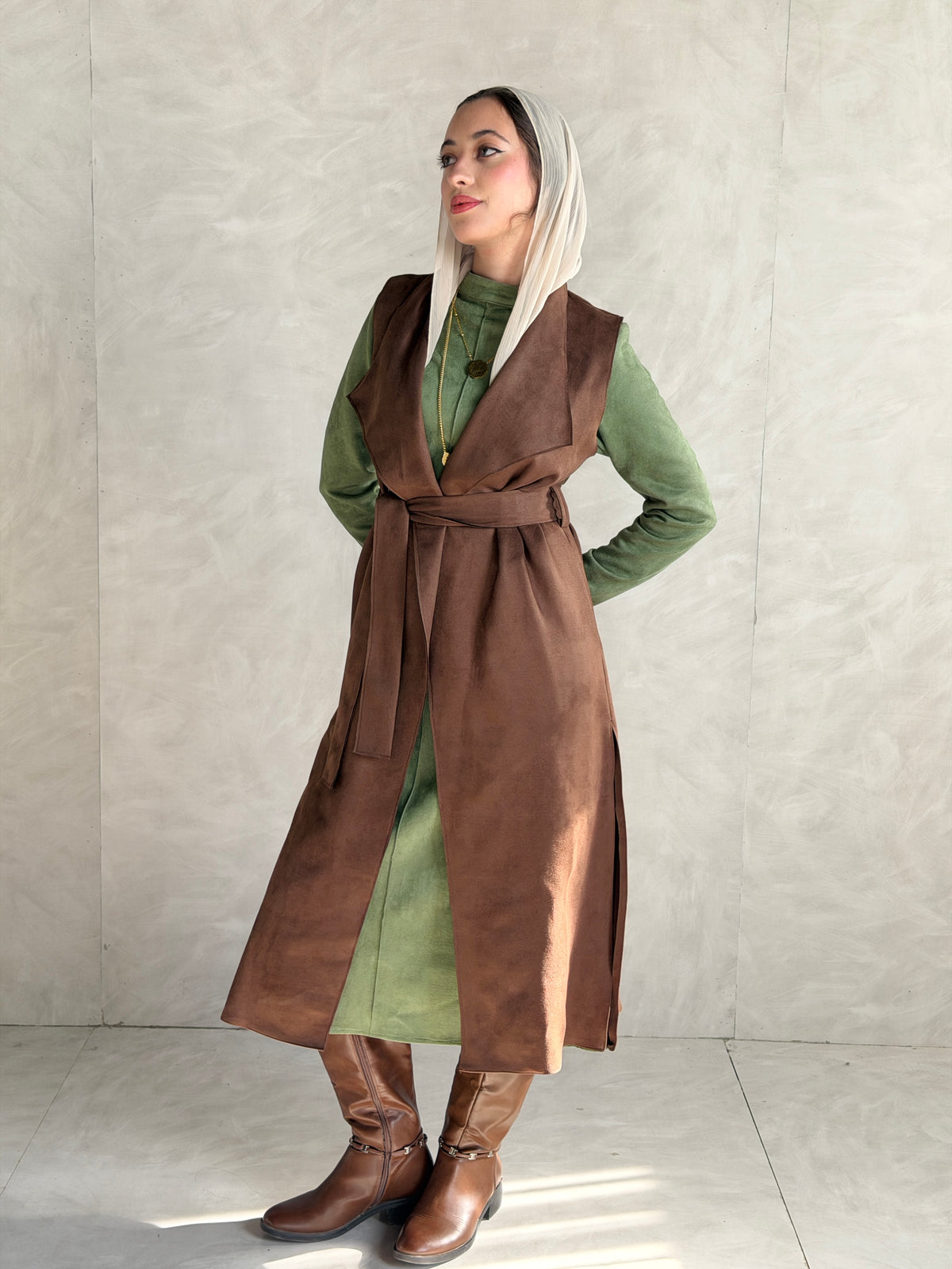 Vest - Brown