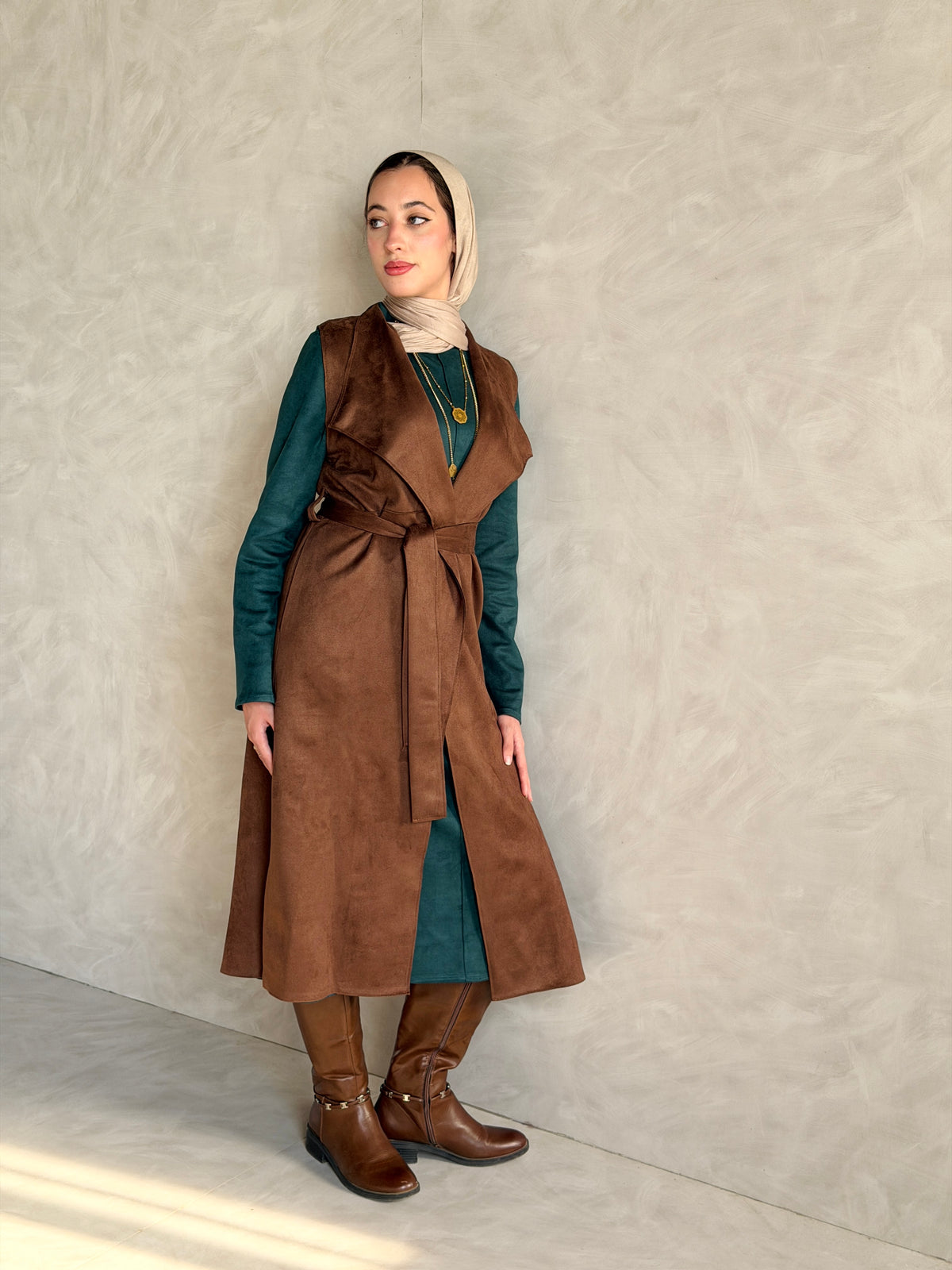Vest - Brown