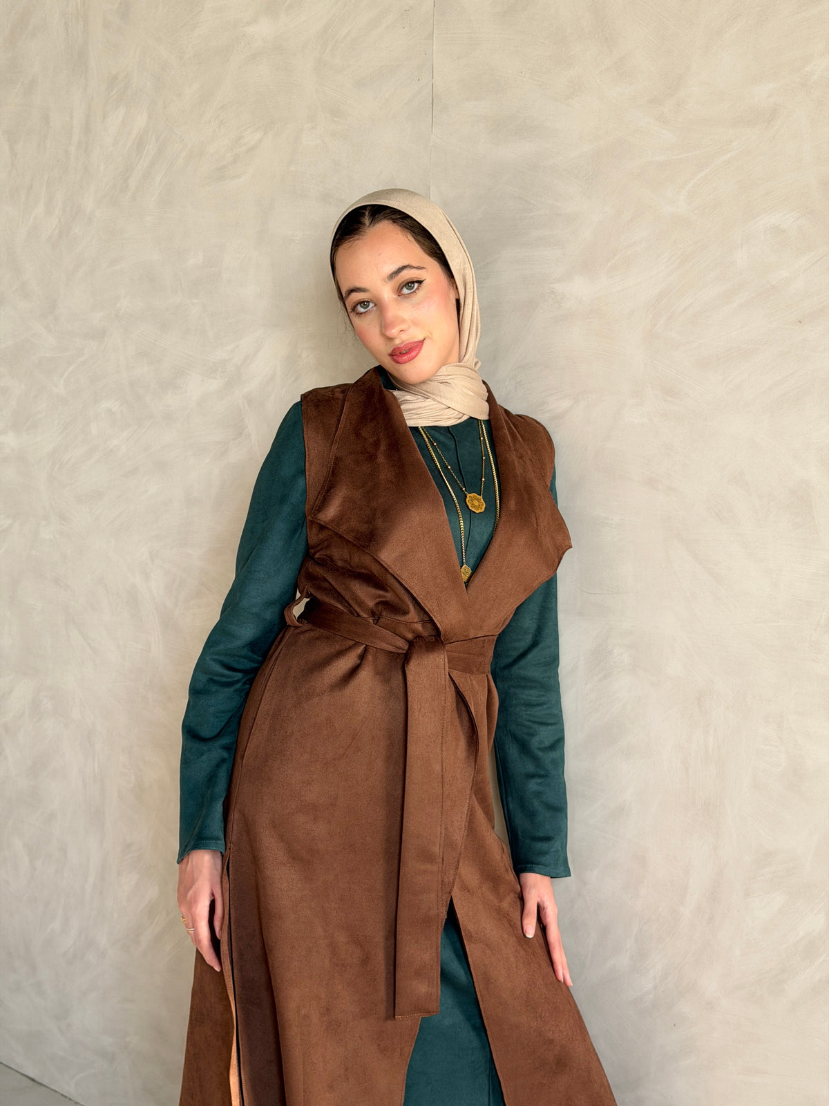 Vest - Brown