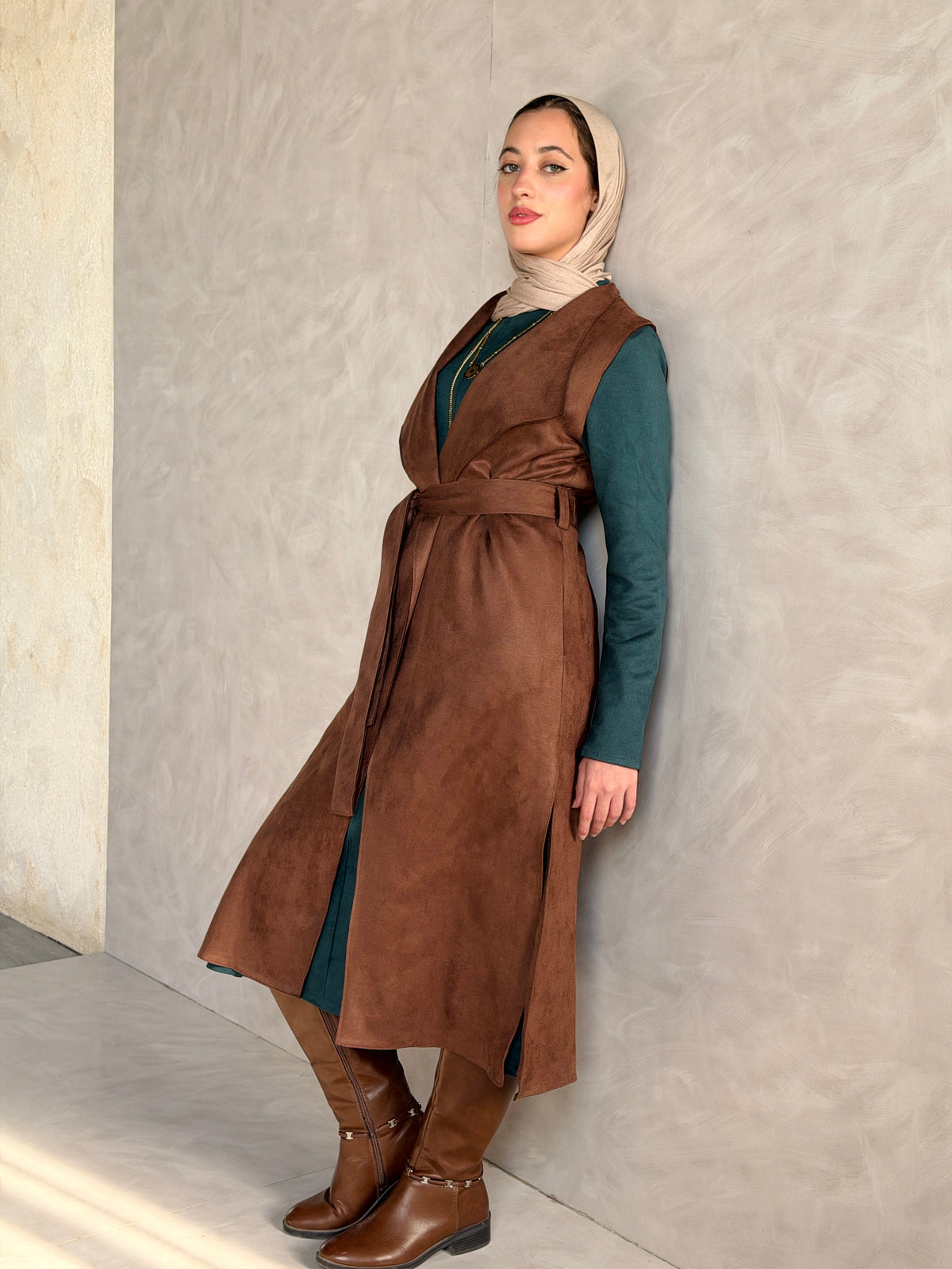 Vest - Brown