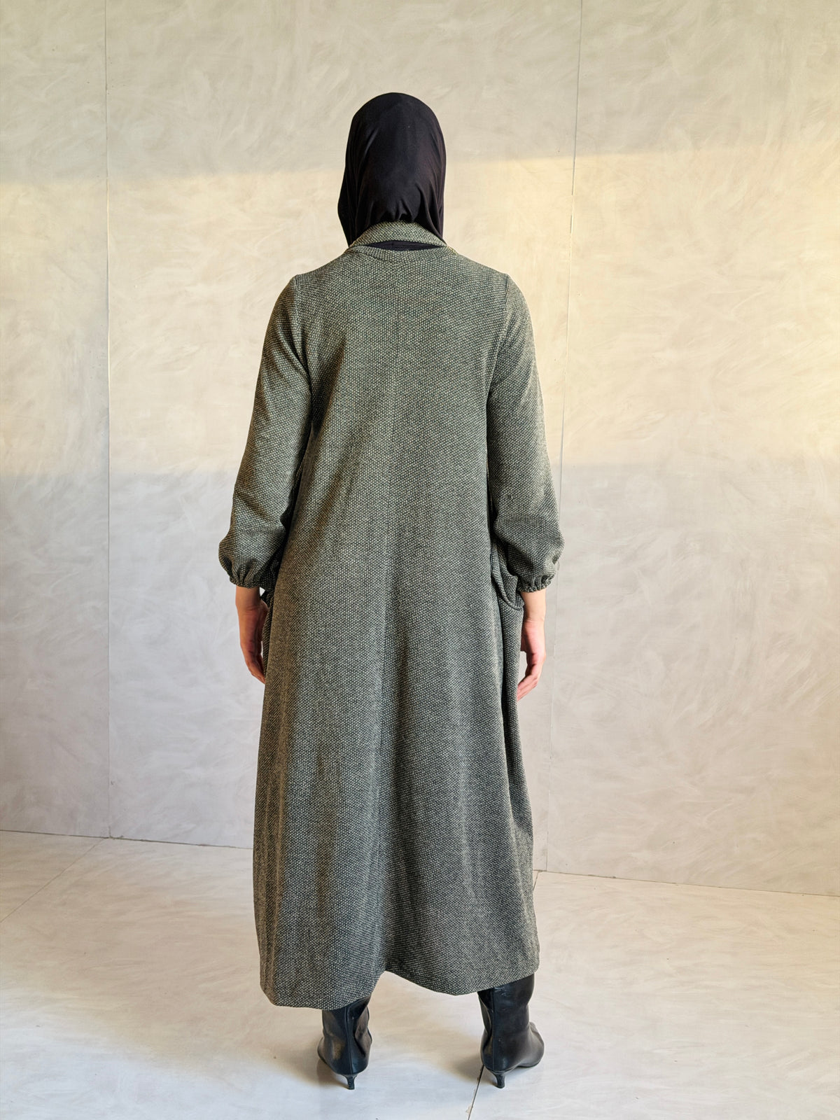 Balloon Dress - Olive