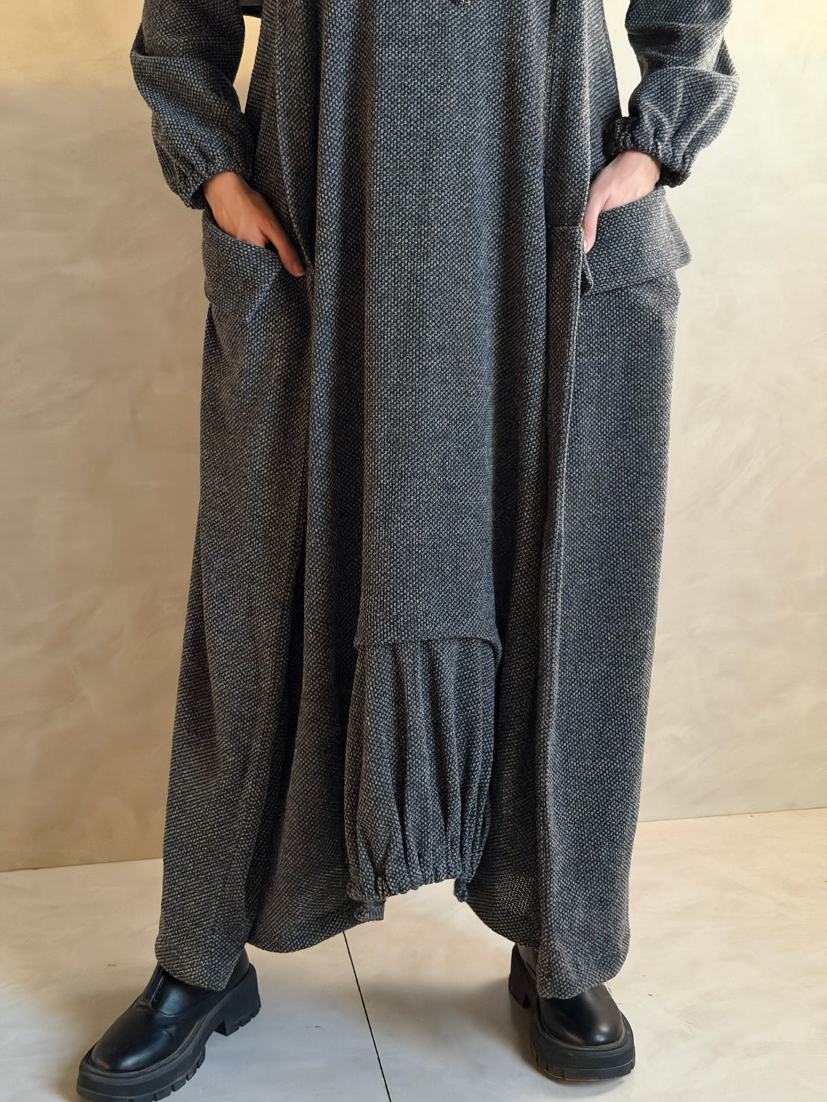 Balloon Dress - Gray