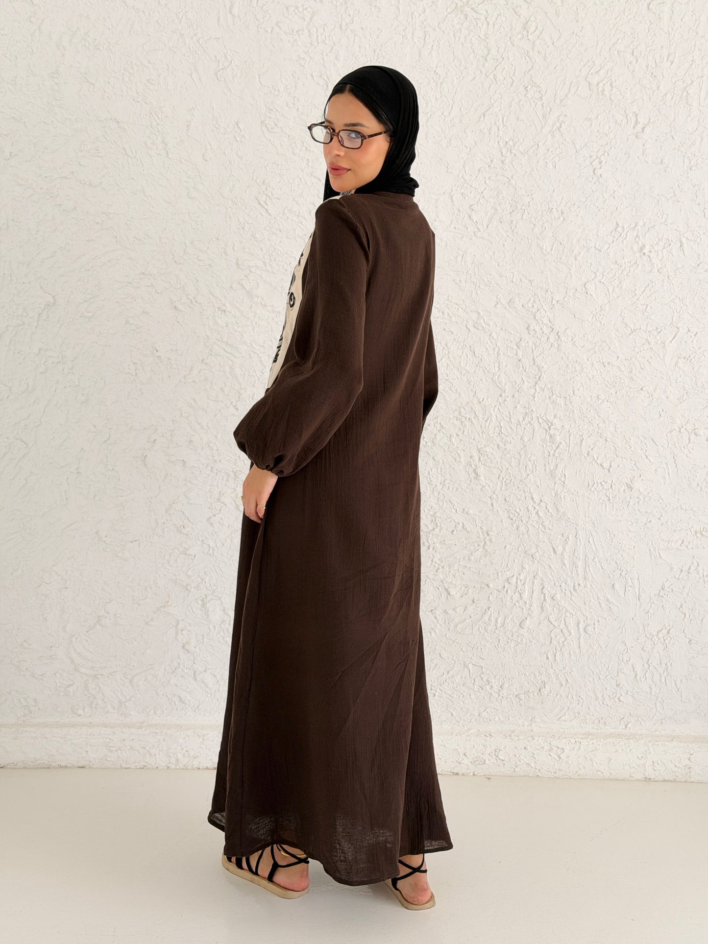 Boho Maxi Dress with Embroidery