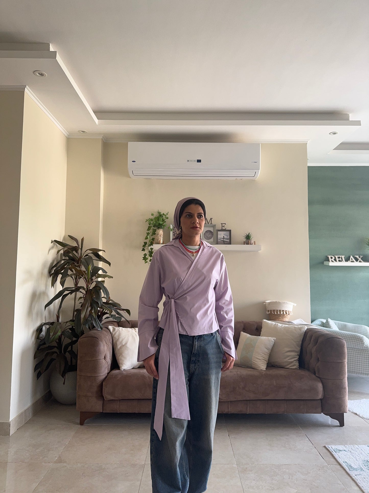 Wrap Shirt - Purple