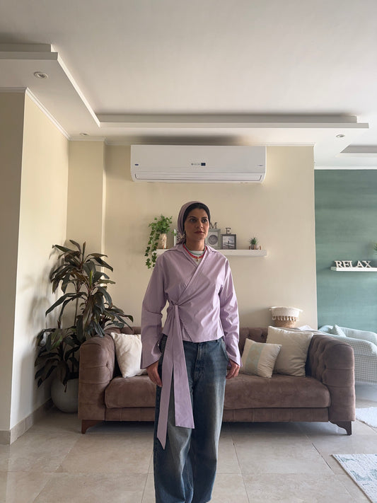 Wrap Shirt - Purple